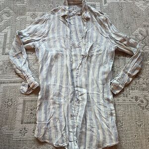 Striped Linen Women’s coverup